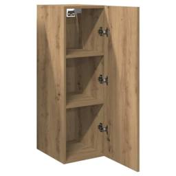 Berkfield Home TV Cabinets 2 pcs Artisan Oak 30.5x30x90 cm Engineered Wood in Brown - thumbnail 7