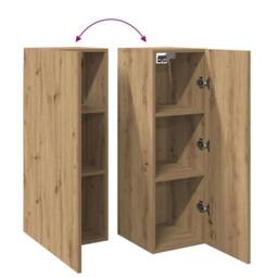 Berkfield Home TV Cabinets 2 pcs Artisan Oak 30.5x30x90 cm Engineered Wood in Brown - thumbnail 8