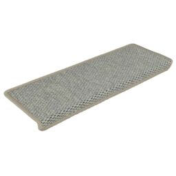 Berkfield Home Stair Mats Self-adhesive Sisal-Look 15 pcs 65x21x4 cm Grey - Size: Medium - thumbnail 3