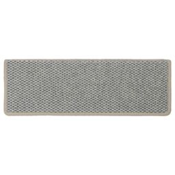 Berkfield Home Stair Mats Self-adhesive Sisal-Look 15 pcs 65x21x4 cm Grey - Size: Medium - thumbnail 6