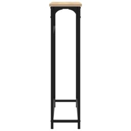 Berkfield Home Console Table Sonoma Oak 75x19.5x75 cm Engineered Wood in Brown - thumbnail 5