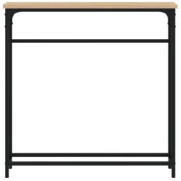 Berkfield Home Console Table Sonoma Oak 75x19.5x75 cm Engineered Wood in Brown - thumbnail 4