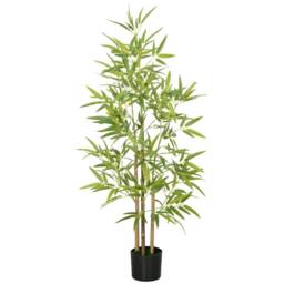 STILVORA Artificial Bamboo Tree 120 cm with Pot in Green - thumbnail 5