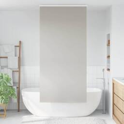 Berkfield Home Shower Roller Blind with Cassette 110x240 cm Fabric Width 106 cm in Grey - thumbnail 3