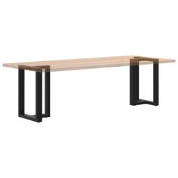 Berkfield Home Modern Dining Table Legs T-Shaped¬†2 pcs Black 60x35x(72-73) cm Steel - thumbnail 8