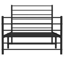 Berkfield Home Metal Bed Frame with Headboard & Footboard Black 80x200 cm - thumbnail 6