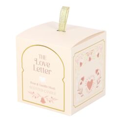 Something Different The Love Letter Rose & Vanilla Musk Candle in Light Pink - thumbnail 3