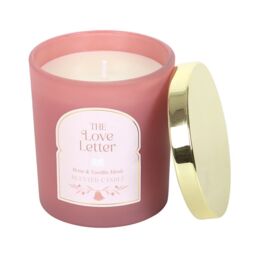Something Different The Love Letter Rose & Vanilla Musk Candle in Light Pink - thumbnail 1