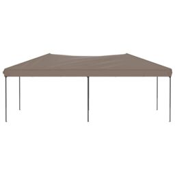 Berkfield Home Folding Party Tent Taupe 3x6 m in Beige - thumbnail 3
