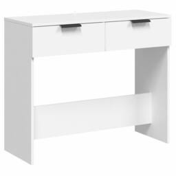 Berkfield Home Decorative Console Table White 90x36x75 cm Engineered Wood - Size: 90 x 36 x 75 cm - thumbnail 3