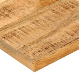 Berkfield Home Table Top 40x40x2.5 cm Live Edge Solid Wood Rough Mango in Brown - thumbnail 6