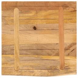 Berkfield Home Table Top 40x40x2.5 cm Live Edge Solid Wood Rough Mango in Brown - thumbnail 5