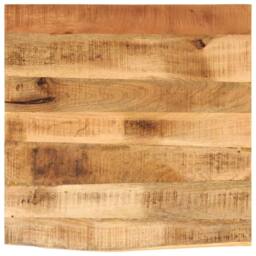 Berkfield Home Table Top 40x40x2.5 cm Live Edge Solid Wood Rough Mango in Brown - thumbnail 2