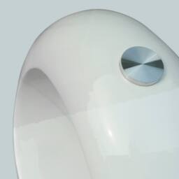 Berkfield Home Coffee Table with Oval Glass Top High Gloss White - thumbnail 3