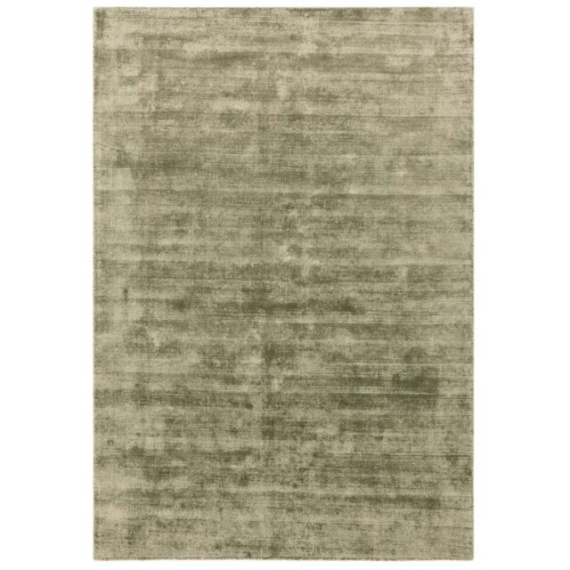 The Rug Shop UK Green Handmade Modern Plain Viscose Easy To Clean Area Rug - Size: 200 cm x 290 cm - image 1