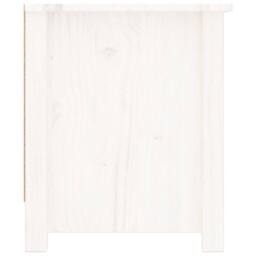Berkfield Home Shoe Cabinet White 110x38x45.5 cm Solid Wood Pine - thumbnail 5