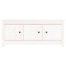 Berkfield Home Shoe Cabinet White 110x38x45.5 cm Solid Wood Pine