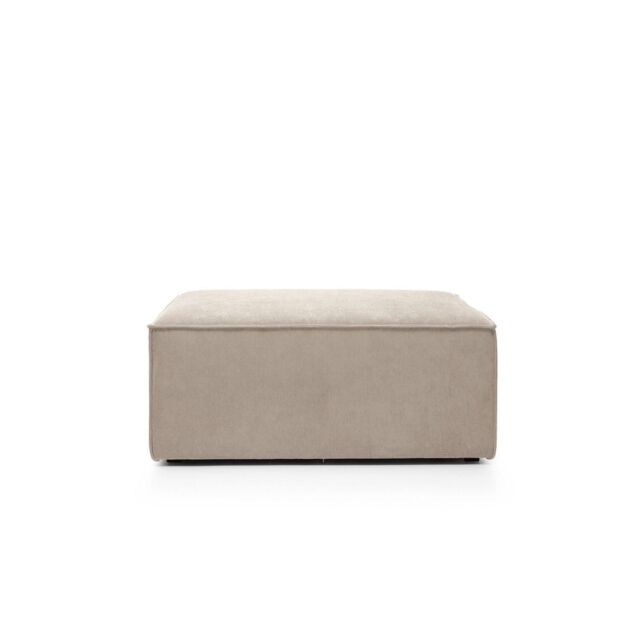 Abakus Direct Doris Footstool in Beige Cord Chenille - image 1