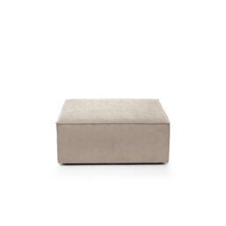 Abakus Direct Doris Footstool in Beige Cord Chenille - thumbnail 4
