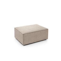 Abakus Direct Doris Footstool in Beige Cord Chenille - thumbnail 3