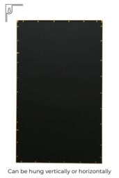 "MirrorOutlet Gold Contemporary Wall & Leaner Garden Mirror 79""x 47"" 200x120cm - Size: 1 Pack" - thumbnail 5