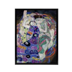 "Artery8 The Virgin Maiden Colourful Painting Framed Canvas Wall Art Print Klimt - Size: W12"" x H16""" - thumbnail 1