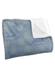 JQ Licensing Jl-Jp-Jq Billfish Fishing Compass Pattern Silky Touch Super Soft Throw Blanket 152 X 127 cm in White - thumbnail 3