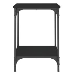 Berkfield Home Coffee Table Black 40x40x55 cm Engineered Wood - Size: 40 x 40 x 55 cm - thumbnail 6