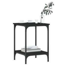 Berkfield Home Coffee Table Black 40x40x55 cm Engineered Wood - Size: 40 x 40 x 55 cm - thumbnail 3