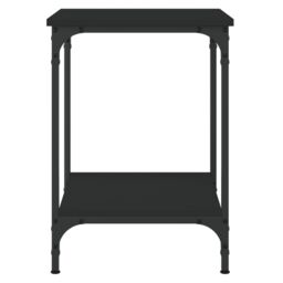 Berkfield Home Coffee Table Black 40x40x55 cm Engineered Wood - Size: 40 x 40 x 55 cm - thumbnail 4