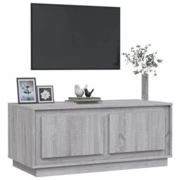 Berkfield Home Coffee Table Grey Sonoma 102x50x44 cm Engineered Wood - Size: 102 x 50 x 44 cm - thumbnail 4