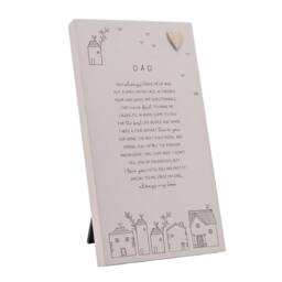 Moments Men's Standing Verse Plaque Dad in Off-White - thumbnail 1