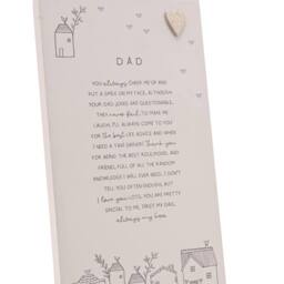 Moments Men's Standing Verse Plaque Dad in Off-White - thumbnail 4