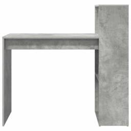 Berkfield Home Writing Desk Concrete Grey Engineered wood with a concrete finish - thumbnail 5