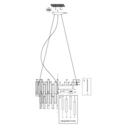 Pagazzi Onega 3 Light Chrome & Smoked Glass Pendant Ceiling Light in Silver - thumbnail 8