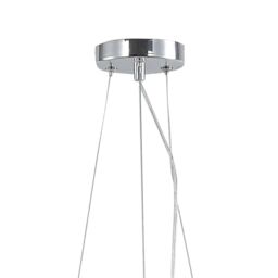 Pagazzi Onega 3 Light Chrome & Smoked Glass Pendant Ceiling Light in Silver - thumbnail 6
