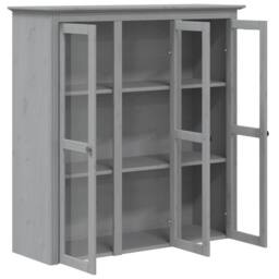"Berkfield Home Highborad ""BODO"" Grey 115.5x43x200.5 cm Solid Wood Pine" - thumbnail 5
