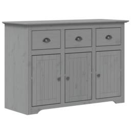 "Berkfield Home Highborad ""BODO"" Grey 115.5x43x200.5 cm Solid Wood Pine" - thumbnail 7