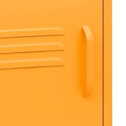 Berkfield Home Nightstand Mustard Yellow 35x35x51 cm Steel - Size: 35 x 35 x 51 cm - thumbnail 8
