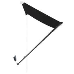 Berkfield Home Retractable Awning with LED 250x150 cm Anthracite in Black - thumbnail 6