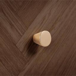 Birlea 1 Drawer Walnut Bedside Herringford Chevron Parquet in Brown - thumbnail 3