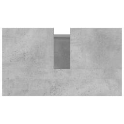 Berkfield Home Bathroom Cabinet Concrete Grey 58x33x60 cm Engineered Wood - Size: 58 x 33 x 60 cm - thumbnail 8