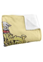 Warner Brothers Harry Potter Hufflepuff Rough Crest Blanket 152 x 127 cm in White - thumbnail 3