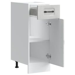 Berkfield Home Kitchen Base Cabinet Kalmar Concrete Grey Engineered Wood - thumbnail 5