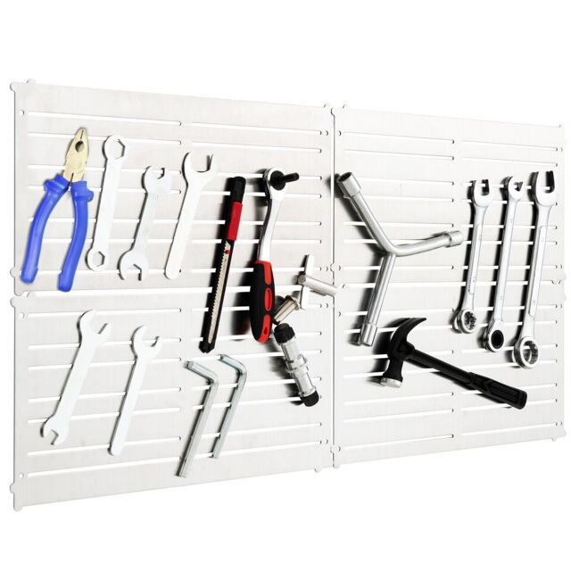 Costway 4 pcs Magnetic Panel Tool Holder Wall-Mounted Metal Tool ...