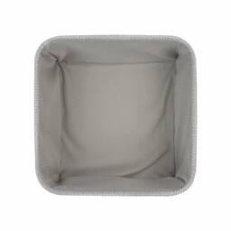 JVL Serena Square Storage Baskets - Set of 3 in Light Grey - thumbnail 6