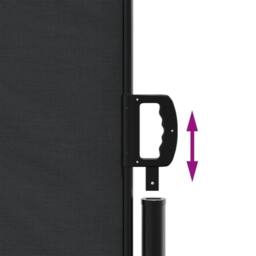 Berkfield Home Retractable Side Awning Black 140x1000 cm - thumbnail 6
