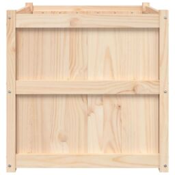 Berkfield Home Garden Planter 70x70x70 cm Solid Wood Pine in Brown - Size: 70 x 70 x 70 cm - thumbnail 6