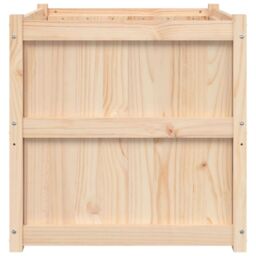 Berkfield Home Garden Planter 70x70x70 cm Solid Wood Pine in Brown - Size: 70 x 70 x 70 cm - thumbnail 5