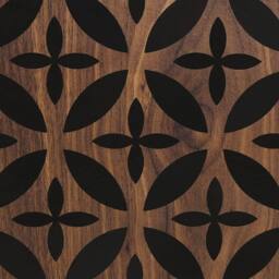 Wyld and Coco Sablon TV Stand Dark Brown Retro Entertainment Unit Cable Management - thumbnail 8